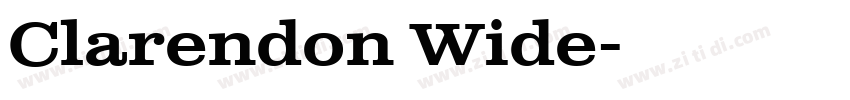 Clarendon Wide字体转换
